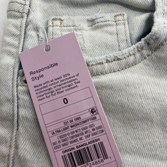 Wild Fable Women’s Ultra Light Wash Super-High Rise Tapered Jeans Size 0 New! - Picture 11 of 11